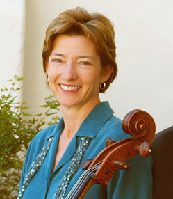 Photo of Susan Lamb Cook with her cello