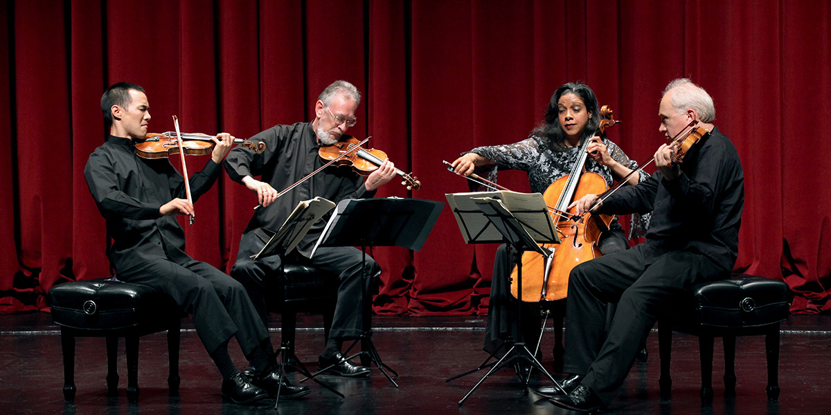 Photo of Juilliard String Quartet in performance