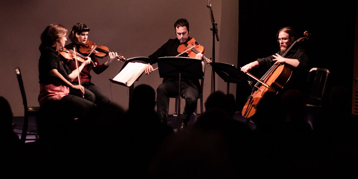 Mivos Quartet in performance