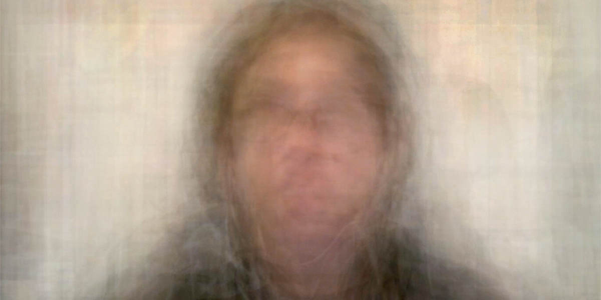 Still of blurred man's face from Wall of Song by Mel Day and Michael Namkung.