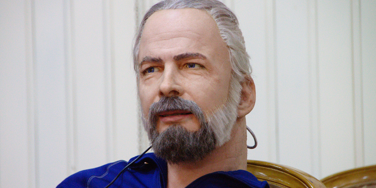 Photo of Philip K. Dick android