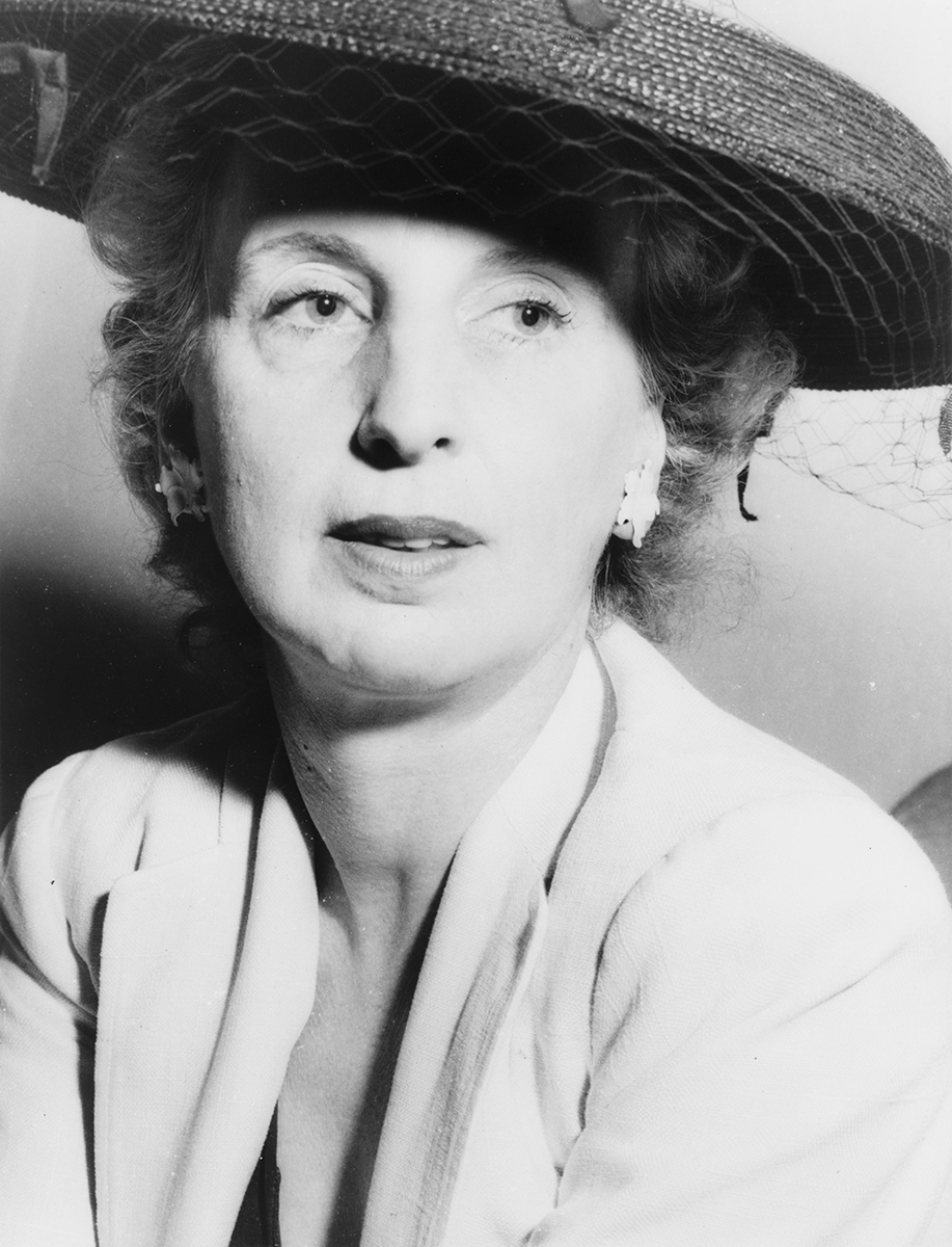 Black and white photo of Kay Boyle