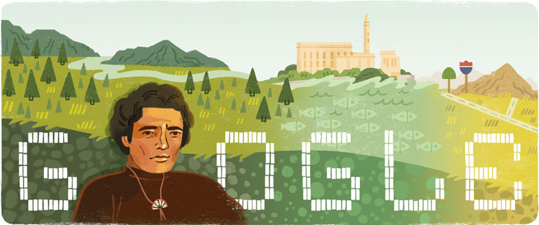 Image of Google Doodle featuring Richard Oakes