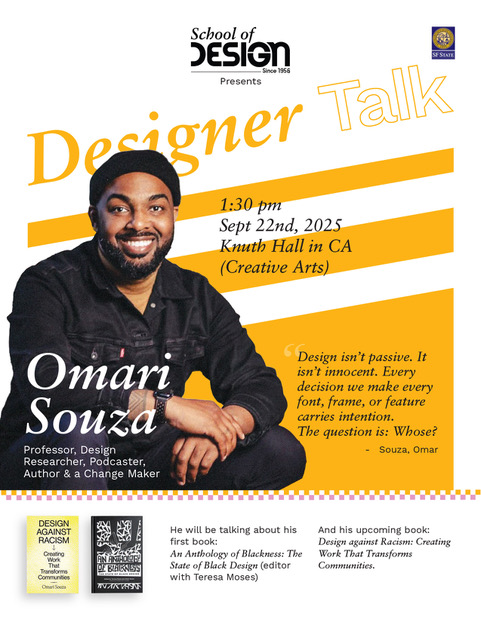 Flyer for Omari Souzsa Talk