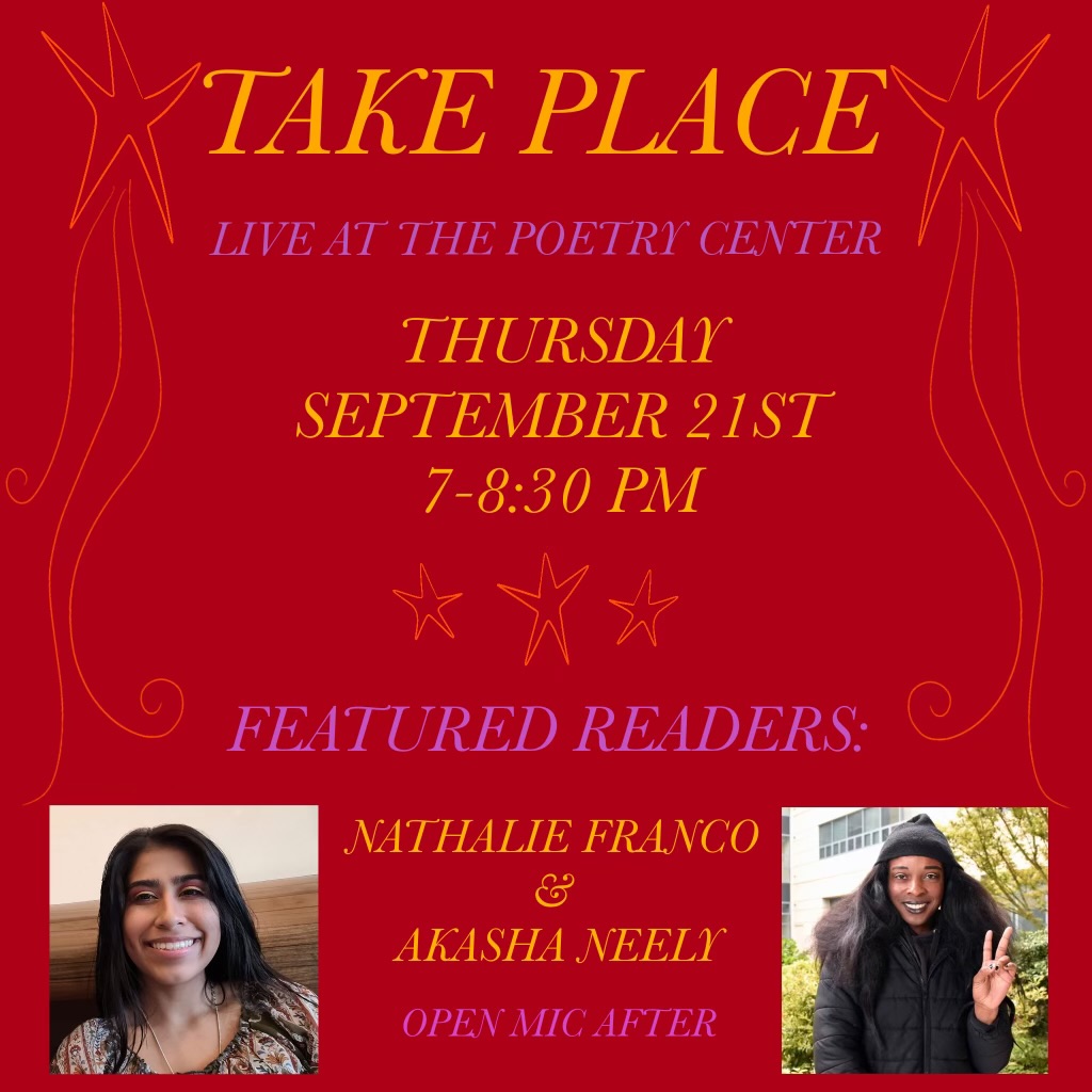 Take Place Reading Series Flyer