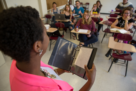 Students seated in class