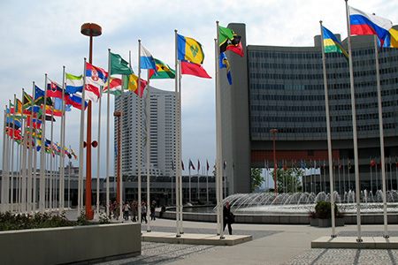 Exterior of United Nations building