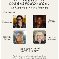 Photos of the writers from left to right: Jennifer Firestone, Tonya Foster, Cynthia Parker-Ohene, Brenda Hillman