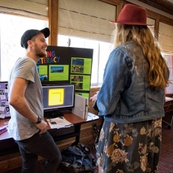 Students at CURE undergraduate research showcase