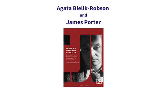 Agata Bielik-Robson and James Porter to discuss new book