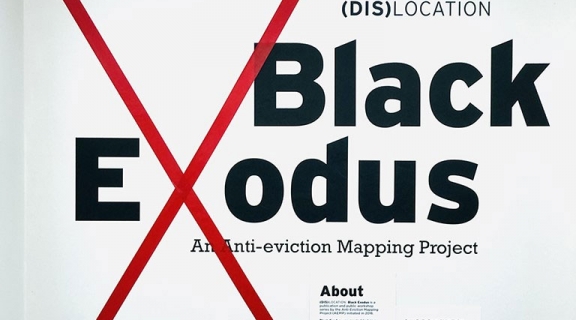 Black Exodus exhibition sign